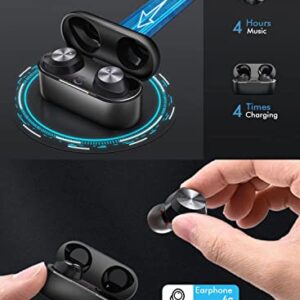 True Wireless Earbuds Bluetooth 5.3 Headphones Waterproof IPX7 Sports Wireless Ear buds with Microphone in-Ear Headphones Workout Running TWS Wireless Earphones with Charging Case for iPhone Android