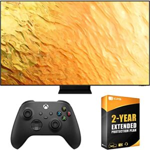 samsung 65″ qn65qn800b neo qled 8k quantum hdr smart tv (2022) ultimate bundle with xbox wireless controller (carbon black) and premium 2 yr cps enhanced protection pack