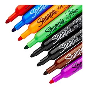 SHARPIE 22480Pp Flip Chart Marker, Bullet Point, 8/Pk, Assorted