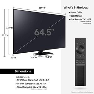 SAMSUNG QN65Q80A / QN65Q80AA / QN65Q80AA 65 inch Q80A QLED 4K Smart TV (Renewed)