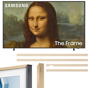 samsung qn32ls03bb 32 inch the frame qled 4k uhd quantum hdr smart tv (2022) bundle 32″ the frame customizable bezel beige