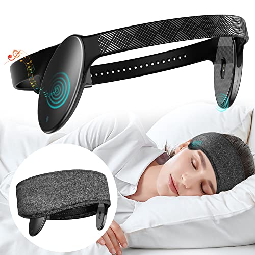 kurdene Wireless Sleep Headphones,Bluetooth 5.3 Sports Headphones,Sleeping Headband Headset Built-in Microphones with Stereo Sound Speakers