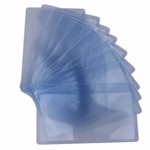 fucas lot of 12 credit card sized magnifying lenses. wholesale lot – 300% fresnel magnifier