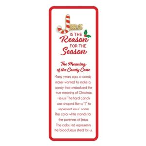 jesus is the reason for the season christian pin and bookmark for christmas time gifts, and stocking stuffers for book lovers, 6 inches tall