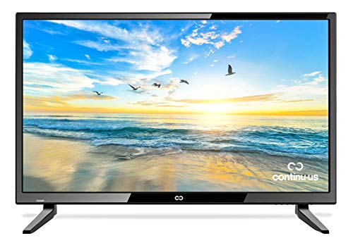 28” LED HDTV by Continu.us | CT-2860 High Definition Non-Smart Television 720p 60Hz TV, Lightweight and Slim Design, VGA/HDMI/USB Inputs, VESA Wall Mount Compatible.