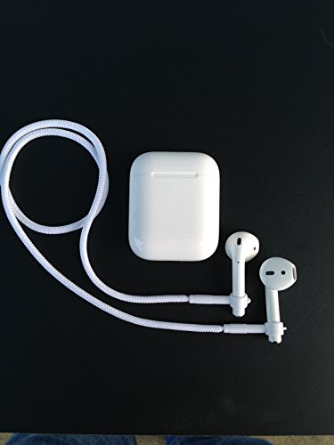 EARBUDi Cord - Soft 22 Inches Leash or Necklace That Holds Around Your Neck, Compatible with Many Wireless Buds, White