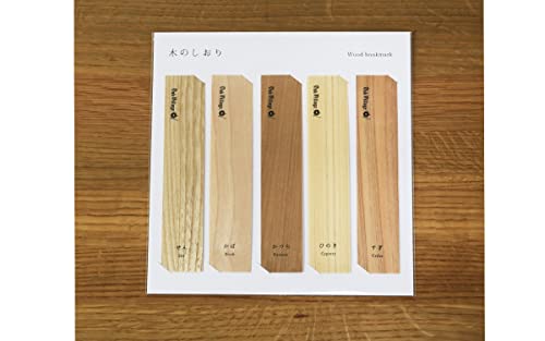 Wooden Bookmark for Men Women Book Lovers, Five Types of Japanese Wooden Bookmark Set, Handmade Book Markers, Book Markers for Reading, Bookmarks Gifts