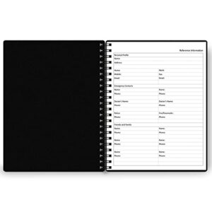 Undated Daily Planner - Undated Planner with Hourly Schedules, Action Items and Follow-up, A4 Daily Organizer Notebook to Increase Productivity, Appointment Book for Time Management, 8.5 × 11 Inch