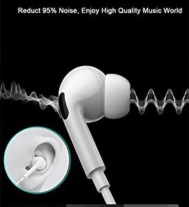 USB C Headphones, USB C Earbuds for Samsung Galaxy S23 Ultra S23+ USB Type C Wired Headphone with Microphone HiFi Stereo USB C Earbuds for Galaxy S23 S22 Ultra S21 FE Z Flip 4 Oneplus 10 Pro (2 Pack)