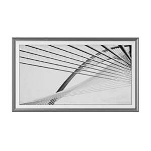 Deco TV Frames Alloy Prismatic - Graphite Bezel Compatible ONLY with Samsung The Frame TV (50", Fits 2021-2023 Frame TV)