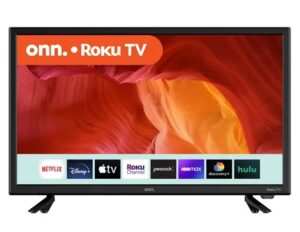 onn 24-inch class hd (720p) led smart tv compatible with netflix, disney+, apple tv, youtube and works with google assistant – 100012590