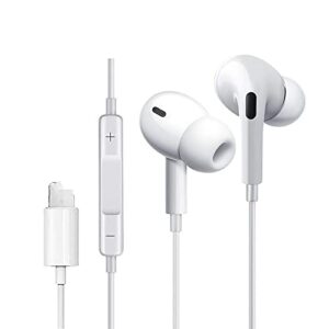 wired earbuds earphones for iphone 12 pro with microphone and volume control, active noise cancellation earbuds earphones in ear headphones compatible with iphone 8/8plus x/xs/xr/xs max/11/12/pro/se