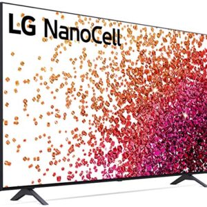 LG NanoCell 75 Series 55” Alexa Built-in 4k Smart TV (3840 x 2160), 60Hz Refresh Rate, AI-Powered,Ultra HD, Active HDR, HDR10, HLG (55NANO75UPA, 2021)