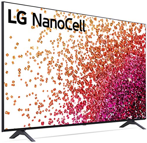 LG NanoCell 75 Series 55” Alexa Built-in 4k Smart TV (3840 x 2160), 60Hz Refresh Rate, AI-Powered,Ultra HD, Active HDR, HDR10, HLG (55NANO75UPA, 2021)