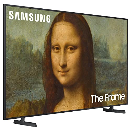 SAMSUNG QN55LS03BA 55 inch The Frame QLED 4K UHD Quantum HDR Smart TV (2022) Bundle with TaskRabbit Installation Services + Deco Gear Wall Mount + HDMI Cables + Surge Adapter