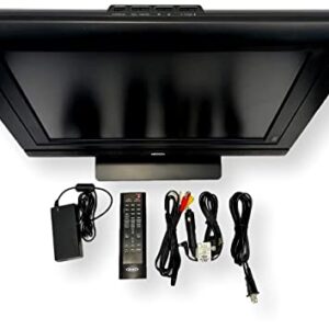 Jensen JE1908 HD 19" Flat Panel LCD TV; Wide Viewing Angles; High-Output Speakers; Metal Framed Interior; VGA and Component Video; Also Includes Aux, S-Video, TV, and Antenna in (Renewed)