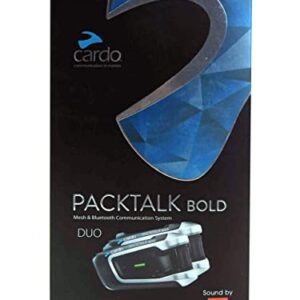 CARDO PTB00101 JBL PACKTALK BOLD DUO Sound by JBL HEADSET 2-PACK, PTB00101 Motorcycle Bluetooth Communications System Sound by JBL DUO PACK, PTB00101