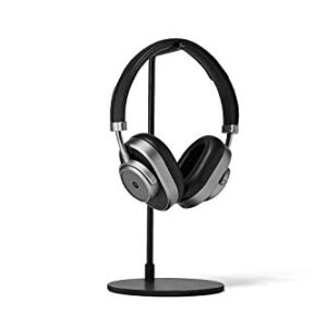 Master & Dynamic MW65 Active Noise-Cancelling (ANC) Wireless Headphones –, Bluetooth Over-Ear Headphones with Mic - Gunmetal/Black Leather (Renewed)