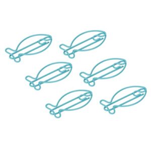 office clips, fish shape metal material shaped paper clips for school