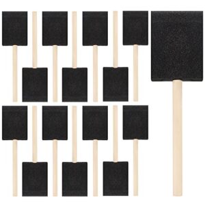 20 pcs foam paint brushes, 2 inch foam brush, wood handle sponge brush, sponge brushes for painting, foam brushes for staining, varnishes, and diy craft projects
