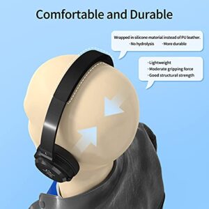 SoundMAGIC P23BT Portable On Ear Bluetooth Headphones CVC Noise Canceling Microphone HiFi Sound Stable Wireless Signal Connection Long Playtime with Detachable Cable for Game Black