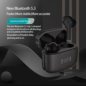 GDJBA Ear Buds Wireless Bluetooth Earbuds 5.3 Bluetooth Headphones with Noise Cancelling Microphone HiFi Sound Quality 60 Hours Listening Waterproof Compatible with iPhone/Android