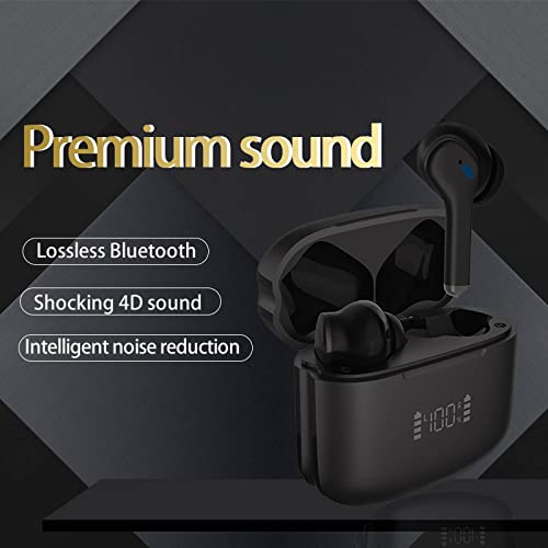 GDJBA Ear Buds Wireless Bluetooth Earbuds 5.3 Bluetooth Headphones with Noise Cancelling Microphone HiFi Sound Quality 60 Hours Listening Waterproof Compatible with iPhone/Android