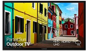 furrion aurora 43-inch partial sun outdoor tv (2021 model)- weatherproof, 4k uhd hdr led outdoor television with auto-brightness control – fdup43cbs