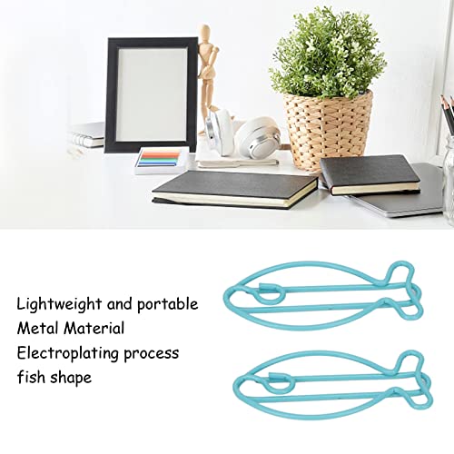 Office Clips, Light Portable Shaped Paper Clips Metal Material 100 Pcs for School