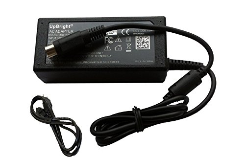 UpBright 4-Pin DIN AC/DC Adapter Replacement for AKAI LCT2060 LCT 2060 20in 20" LCD TV Switching Mode Universal Power Supply Cord Cable PS Battery Charger Mains PSU (with 4-Prong Connector)