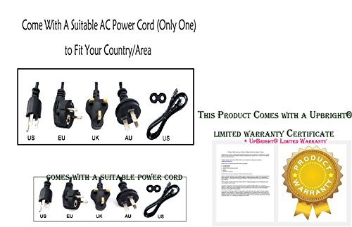 UpBright 4-Pin DIN AC/DC Adapter Replacement for AKAI LCT2060 LCT 2060 20in 20" LCD TV Switching Mode Universal Power Supply Cord Cable PS Battery Charger Mains PSU (with 4-Prong Connector)