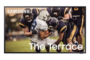 samsung 65-inch class qled the terrace outdoor tv – 4k uhd direct full array 16x quantum hdr 32x smart tv with alexa built-in (qn65lst7tafxza, 2020 model) with amazon smart plug (renewed)
