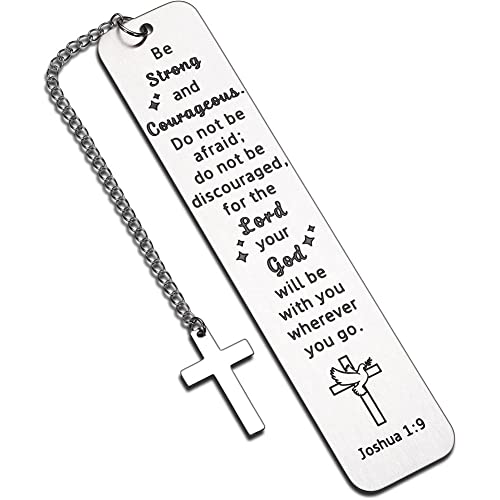 Metal Bookmark with Cross Pendant Inspirational Mark Gifts Book Page Teacher's Day Book Reading Stationery Student