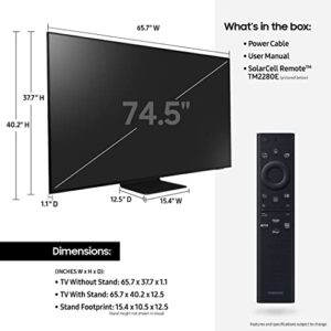 SAMSUNG 75-Inch Class QLED Q60B Series - 4K UHD Dual LED Quantum HDR Smart TV with Alexa Built-in (QN75Q60BAFXZA, 2022 Model) (Renewed)