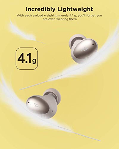 1MORE Colorbuds Wireless Earbuds Bluetooth 5.0 Headphone with Fast Charging, 22H，USB C, IPX5 Waterproof Stereo in-Ear Earphones CVC8.0 Build-in Dual Mic ENC Auto Play/Pause for Sport & Work (Renewed)