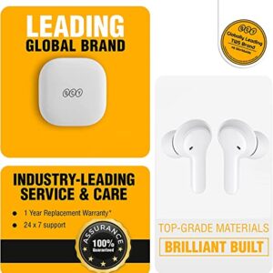 QCY T13 True Wireless Earbuds Bluetooth 5.1 Headphones Touch Control with Charging Case Waterproof Stereo Earphones in-Ear Built-in Mic Headset 40H Playtime (White)