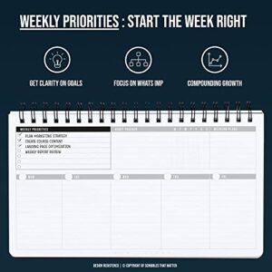 Weekly Planner 2023-2024 (Undated) | Daily Weekly Monthly Planner PRODUCTIVE WEEKS | Academic planner | Organizers for office work, college | Week at a glance planners | For men and women