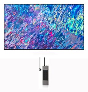 samsung qn85qn85bafxza 85″ 4k neo qled uhd smart tv in titan black with an austere 7s-ps8-us1 vii-series 8 outlet power w/omniport usb (2022)
