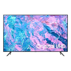 samsung 58-inch class crystal uhd cu7000 series purcolor, object tracking sound lite, q-symphony, 4k upscaling, hdr, gaming hub, smart tv with alexa built-in (un58cu7000, 2023 model)