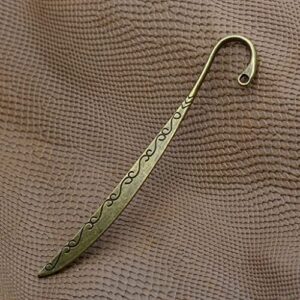 AMLESO 10pcs Bronze Silver Vintage Alloy Bookmarks with