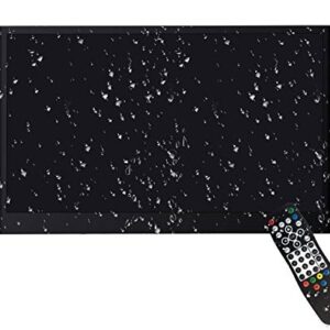 elecsung 27 inch Smart Black TV for Bathroom IP66 Waterproof Android 11.0 System with Integrated HDTV(ATSC) Tuner and Built-in Wi-Fi&Bluetooth