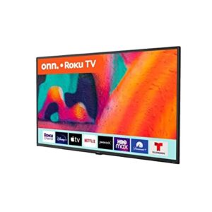 ONN 42-Inch Class Full HD (1080p) LED Smart TV Compatible with Netflix, Disney+, Apple TV, HBO + Free Wall Mount (No Stands) 100068372 (Renewed)