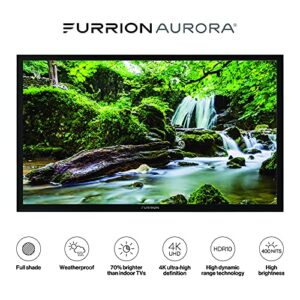 Furrion Aurora 43-inch Full Shade Outdoor TV Weatherproof, 4K UHD HDR LED Outdoor Television with a Samsung HW-LST70T 3.0 Channel The Terrace Soundbar (2021)