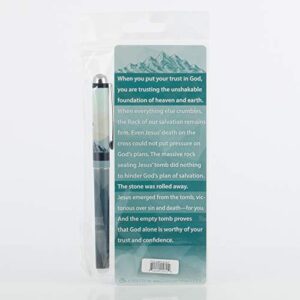 Christian Tools Affirmation Pen & Jumbo Bookmark Set-The Lord is My Rock (Psalm 18:2 KJV)