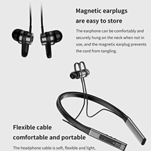 Neckband Bluetooth Headphones Around The Neck Wireless Earbuds with Microphone 100H Long Battery Life Waterproof Running Workout Headphones Noise Cancelling Earphones for Android iOS Sports Cycling