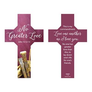 nails and thorns crucifixion bookmark, 6 inch, pack of 100