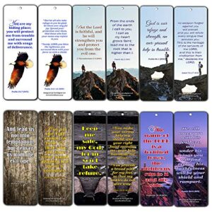 powerful scriptures for protection safety bookmark cards niv (60-pack) – oronavirus protection bible promises – stay home stay safe – keep calm trust god – christian encouragement gifts for men women