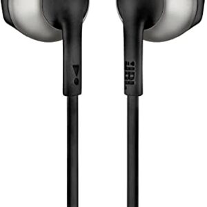 JBL T205BT Wireless in-Ear Headphones with Three-Button Remote and Microphone (Silver)