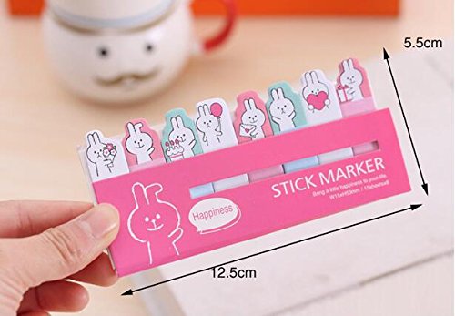 Funny Animals Sticker Bookmark Marker Memo Flags Index Tab Sticky Notes,Pack of 7