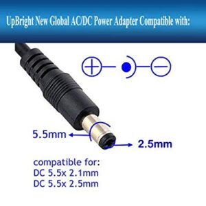 UpBright 12V AC/DC Adapter Compatible with Jensen 2412 JE2412LED 24" 2612 JE2612LED 26" JE2612LEDRTL LED LCD TV HD HDTV DVD Combo RV Direct ASA ACDC1911 FPE1909DVDC 12VDC 5A 60W Power Supply Charger